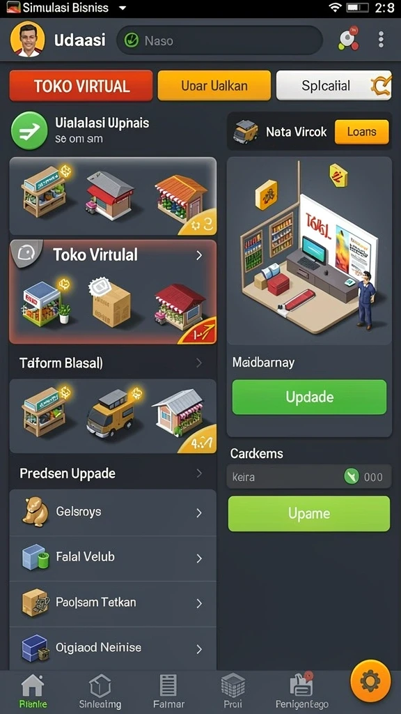 hartaspin - Tampilan awal yang cerah dan menarik.