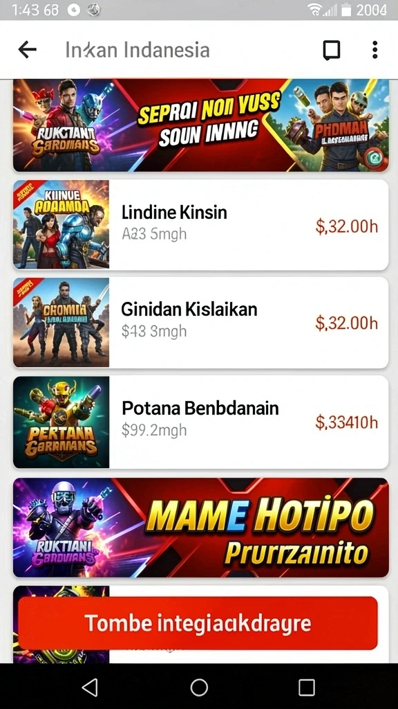 minislot - Tampilan antarmuka yang menarik dan user-friendly.
